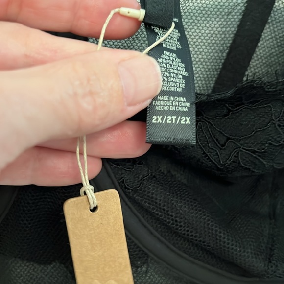 131 NWT SKIMS LACE UNLINED BALCONETTE CORSET and low rise dipped booster 2x set - Picture 2 of 7